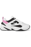 Nike M2k Tekno Leather And Mesh Sneakers In White