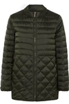 MAX MARA THE CUBE HOODED BELTED QUILTED SHELL DOWN COAT