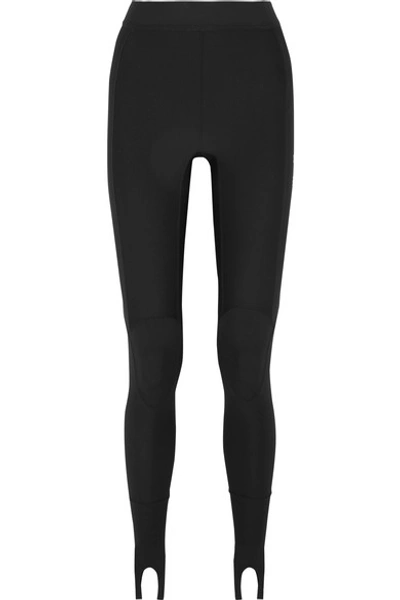 Ambush Printed Stretch-scuba Stirrup Leggings In Black