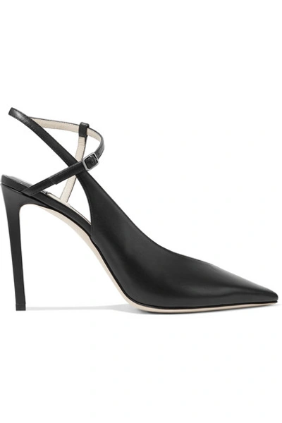 Jimmy Choo Sakeya 100 Leather Pumps In Black