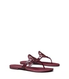 Tory Burch Miller Sandals, Embossed Leather In Claret