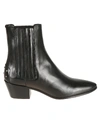 Saint Laurent Black West Chelsea Boots In Nero