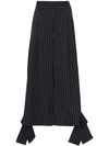 JW ANDERSON WIDE-LEG PINSTRIPE TROUSERS