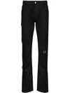 RAF SIMONS RAF SIMONS RING DETAIL SLIM FIT JEANS - 黑色