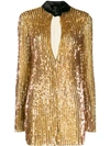 ATTICO SEQUINNED MINI DRESS