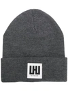 LES HOMMES LOGO KNITTED HAT