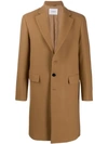 DONDUP SINGLE-BREASTED FITTED COAT