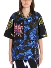 PRADA PRADA CONTRAST HEART PATCH PRINTED SHIRT