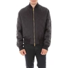 VERSACE VERSACE DRAGON PRINTED QUILTED BOMBER JACKET