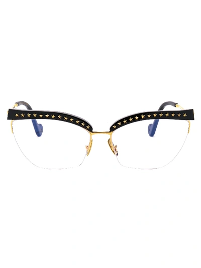 Anna-karin Karlsson Eyewear In Black Gold Stars