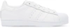 Adidas Originals White Monochromatic Superstar Sneakers