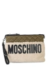 MOSCHINO QUILTED CLUTCH,11036767