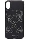 OFF-WHITE OFF-WHITE BLACK ARROW SCRIBBLE IPHONE XR COVER - 黑色
