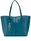 TOD'S CROC-EFFECT TOTE