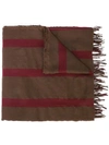 UMA WANG STRIPED TASSEL SCARF