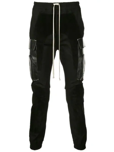 Rick Owens Cargo Skinny Trousers In Black