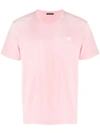 Acne Studios Nash Face Crew Neck T-shirt In Pink