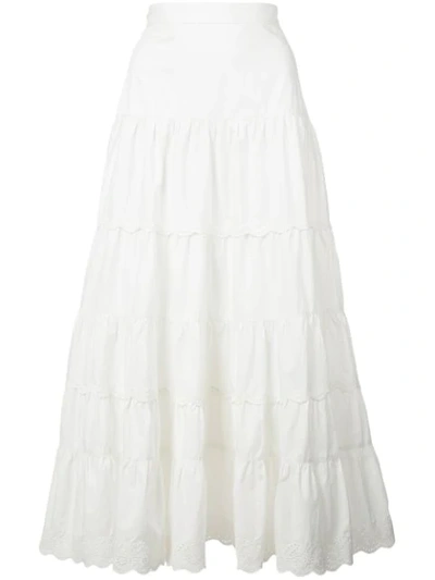 Ulla Johnson Prairie Skirt - 白色 In White