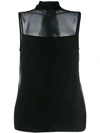 NEIL BARRETT SHEER PANEL BLOUSE