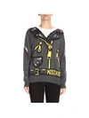 MOSCHINO CAPSULE COLLECTION PIXEL SWEATER WITH BIKER PRINT,11037941