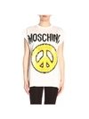 MOSCHINO CAPSULE COLLECTION PIXEL T-SHIRT IN PURE COTTON WITH LOGO,11037942