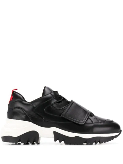 A.f.vandevorst Touch-strap Sneakers In Black