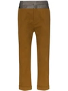 HAIDER ACKERMANN HAIDER ACKERMANN TAILORED CROPPED TROUSERS - 棕色