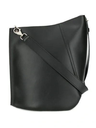 Lanvin Asymmetrical Medium Bucket Bag In Black