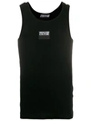 VERSACE JEANS COUTURE LOGO PATCH TANK TOP