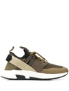 Tom Ford Yago Low Top Sneakers In Green