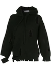 JEREMY SCOTT DESTROYED HOODED JUMPER