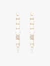 ANTON HEUNIS ANTON HEUNIS GOLD TONE PEARL AND CRYSTAL DROP EARRINGS,PHT31014093270