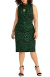 RACHEL RACHEL ROY HARLAND ANIMAL PRINT SHEATH DRESS,RD19F409PW