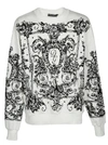 DOLCE & GABBANA DOLCE & GABBANA FLOCCATO LOGO SWEATER