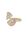 Anita Ko Wrap Leaf Ring In Metallic