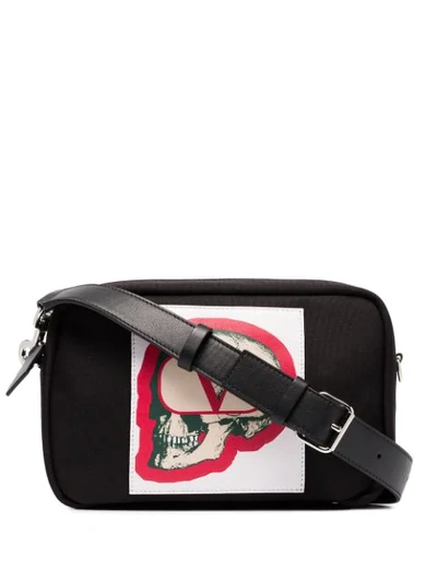 Valentino Garavani Men's V Logo With Undercover Skull Crossbody Bag In Black