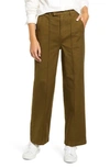 Alex Mill Stretch Cotton Twill Trousers In Dark Olive