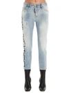 DSQUARED2 DSQUARED2 COOL GIRL LOGO PRINT CROPPED JEANS