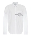 VERSACE MEDUSA DETAILED CHEST POCKET COTTON SHIRT