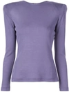 CHRISTIAN SIRIANO STRUCTURED SHOULDERS T-SHIRT