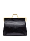 FENDI LARGE SHOPPING FLAP TOTE BAG