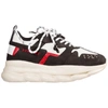 Versace Chain Reaction 2 Sneakers In Black