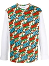 COMME DES GARÇONS SHIRT YES NO PRINT JUMPER