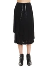 LOEWE LOEWE ASYMMETRIC PLEATED SKIRT