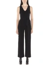 THEORY THEORY BELTED V NECK JUMPSUIT