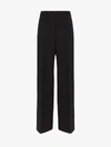 Jil Sander Split-cuff Wool-blend Trousers In Blue