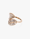 Anita Ko 18kt Rose Gold Diamond Palm Leaf Ring In Rose Gold