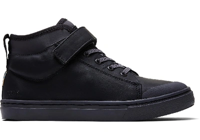 Toms Schuhe Schwarze Glattes Synthetik Cusco Sneakers Für Kinder - Grösse 37.5 In Black