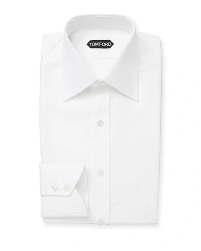 TOM FORD MEN'S CLASSIC-COLLAR POPLIN DRESS SHIRT,PROD150810220