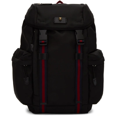 Gucci Black Medium Techno Canvas Backpack